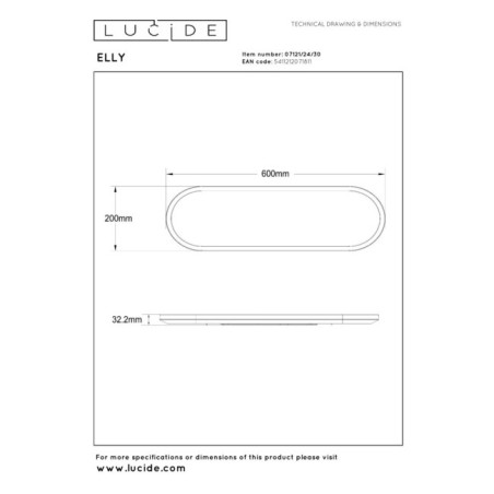 Plafón de techo LED Elly (24W)