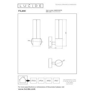 Aplique de exterior LED Filani (8W)