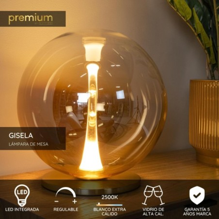 Lámpara de mesa LED Gisela (12W)