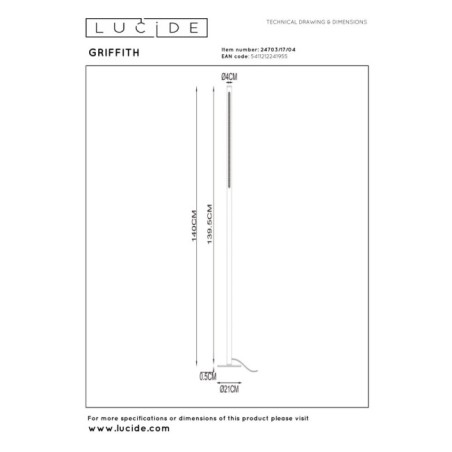 Lámpara de mesa LED Griffith (18W)