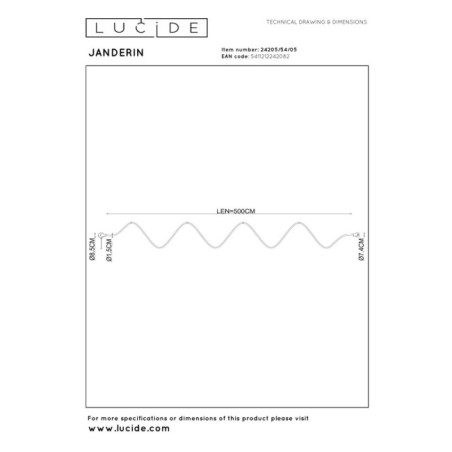 Aplique de pared LED Janderin (48W)