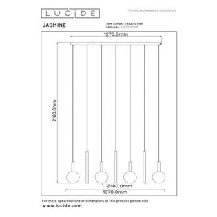 Lámpara colgante LED Jasmine (4W)