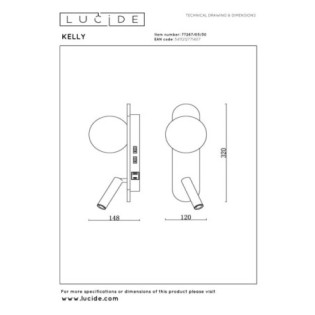 Aplique de pared LED Kelly (3.5W)
