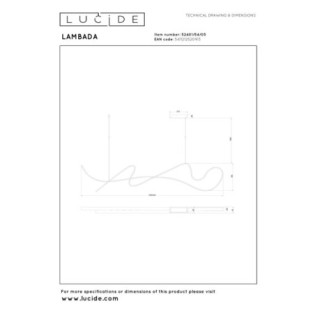 Lámpara colgante LED Lambada (47W)