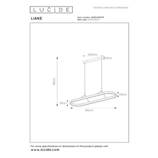 Lámpara colgante LED Liane (40W)