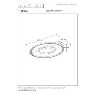 Plafón de techo LED Marcia (32W)