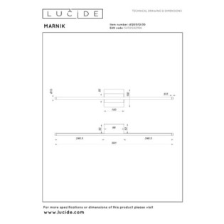 Aplique de pared LED Marnik (13W)
