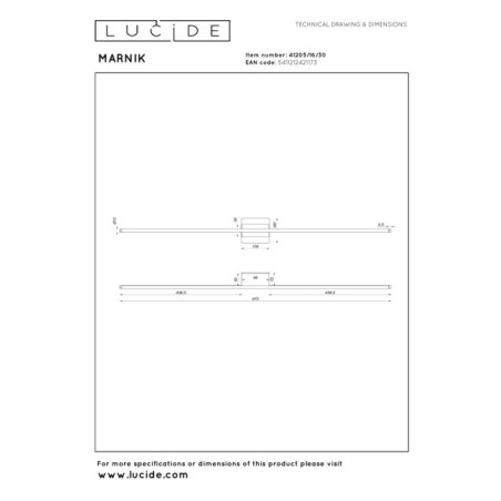 Aplique de pared LED Marnik (18W)