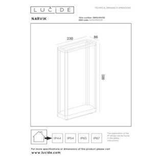Baliza de exterior LED Narvik (9.2W)
