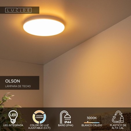 Plafón de techo para baños LED Olson (24W)