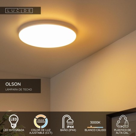 Plafón de techo para baños LED Olson (36W)