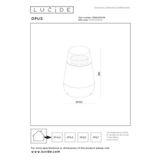 Baliza de exterior LED Opus (9W)