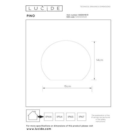 Sobremesa de exterior LED Pino (1.5W)