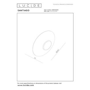 Aplique de pared LED Santiago (10W)