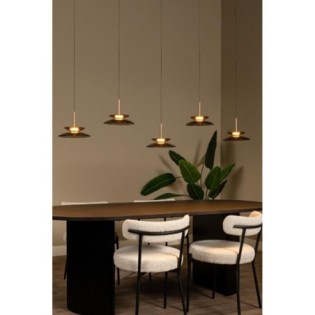 Lámpara colgante LED Santiago (5x10W)