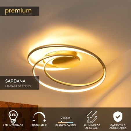 Plafón de techo LED Sardana (54W)