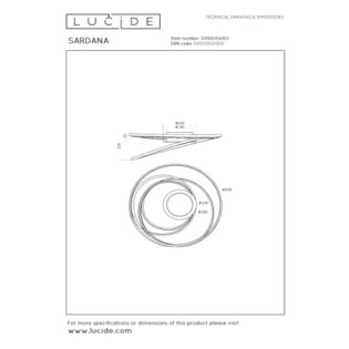Plafón de techo LED Sardana (54W)