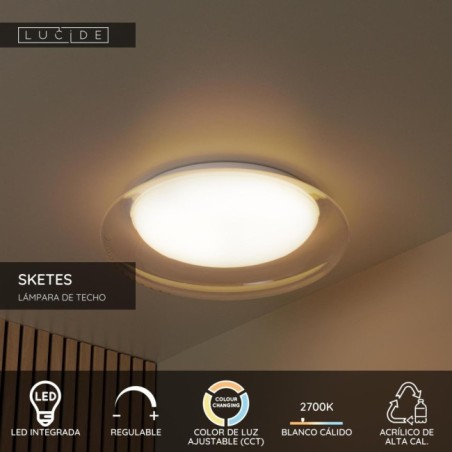 Plafón de techo LED Sketes (18W)