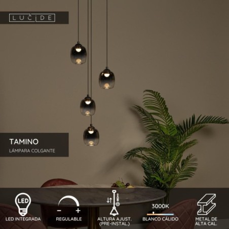 Lámpara colgante LED Tamino (4x5.2W)
