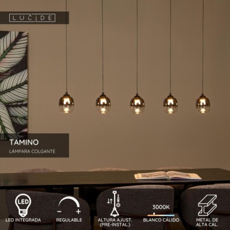 Lámpara colgante LED Tamino (5x5.6W)
