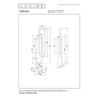 Aplique de pared LED Thelma (35W)