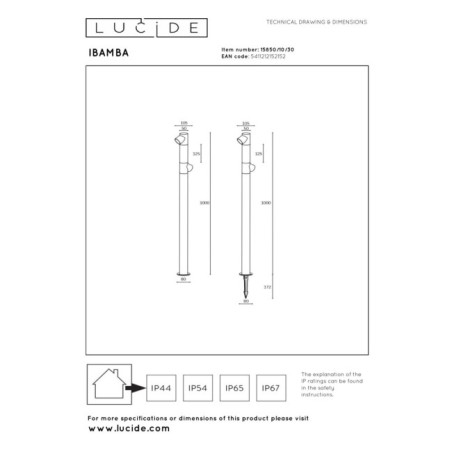 Baliza de exterior LED Ibamba II (6W)