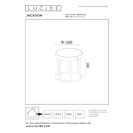 Baliza de exterior LED Jackson I (2W)