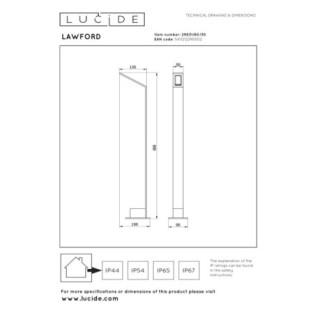 Baliza de exterior LED Lawford II (6W)