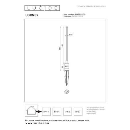 Baliza de exterior LED Lornex I (6W)