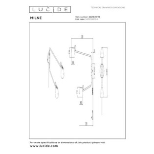 Aplique de pared LED Milne II (8W)
