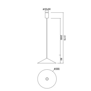 Lámpara colgante LED Cono I (10W)