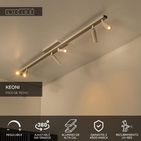 Regleta de techo Keoni (6 luces)