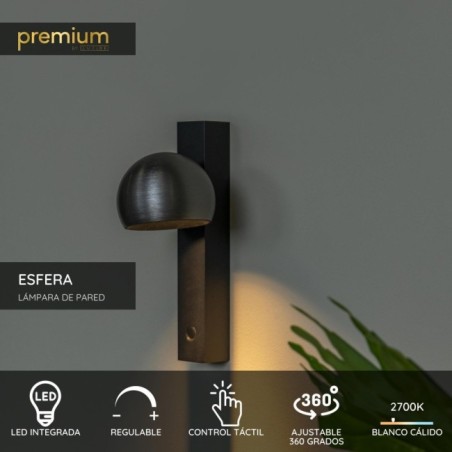 Aplique de pared LED Esfera (9W)