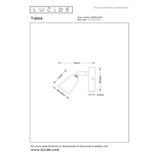 Aplique de pared Tiana
