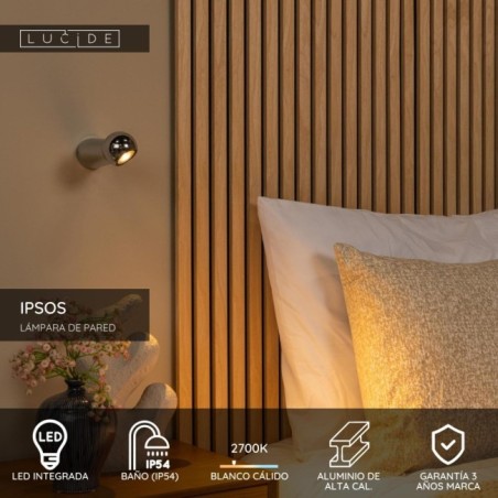 Aplique de pared para baños LED Ipsos (6W)