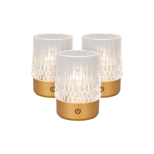 Set de 3 Lámpara de mesa LED Lily (3W)