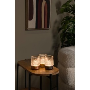 Set de 3 Lámpara de mesa LED Lily (3W)