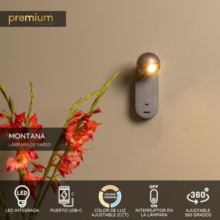 Aplique de pared LED Montana (6.3W)