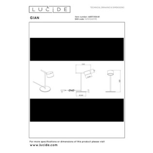 Lámpara de escritorio LED Gian (9W)