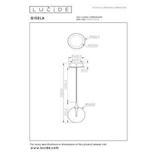 Lámpara de techo LED Gisela (5W)