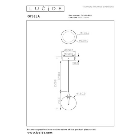 Lámpara de techo LED Gisela (5W)