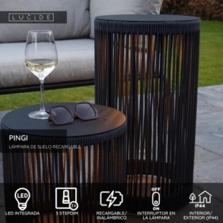 Lámpara de pie recargable...