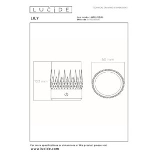 Set de 3 Lámpara de mesa LED Lily (3W)