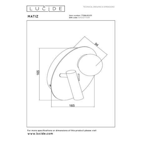 Aplique de pared LED Matiz (3.5W)