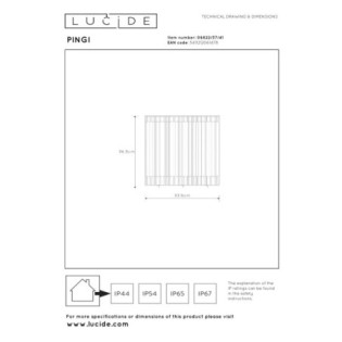 Lámpara de mesa recargable LED Pingi (3W)