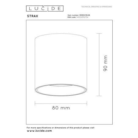 Foco de techo LED Strax (15W)