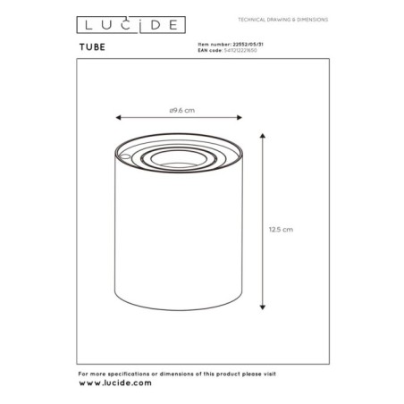 Lámpara de mesa LED Tube (5W)