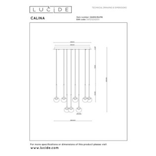 Lámpara de techo LED Calina I (12x7W)