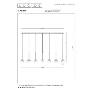 Lámpara de techo LED Calina II (12x7W)