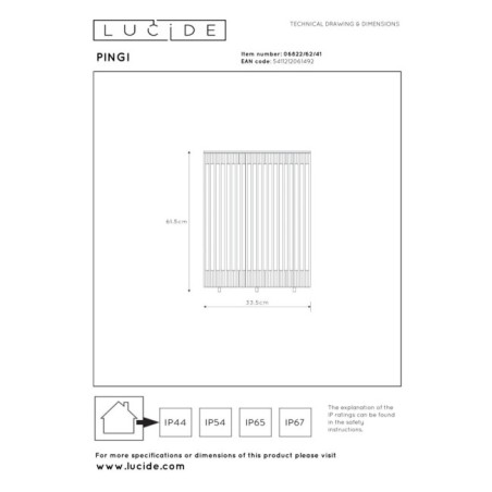 Lámpara de pie recargable LED Pingi II (3W)